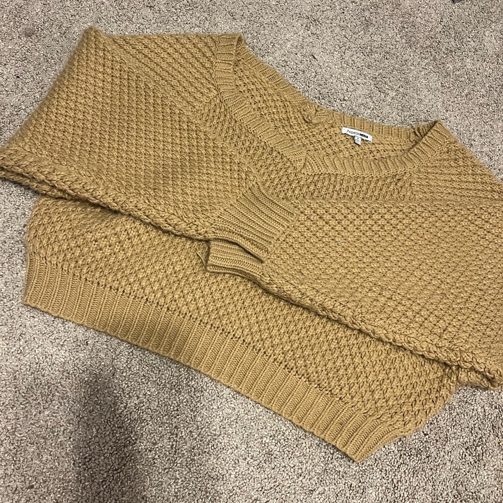 Cozy Knit Sweater in Camel